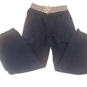 OLD NAVY Cargo Pants Pull Ons Navy With Gray Boys Size Medium